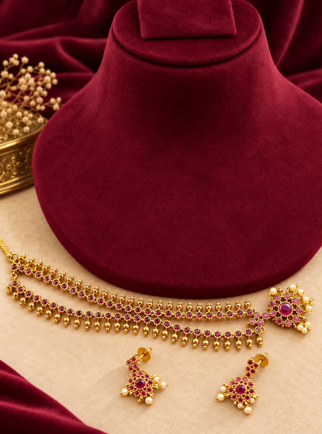 Ruby set necklace